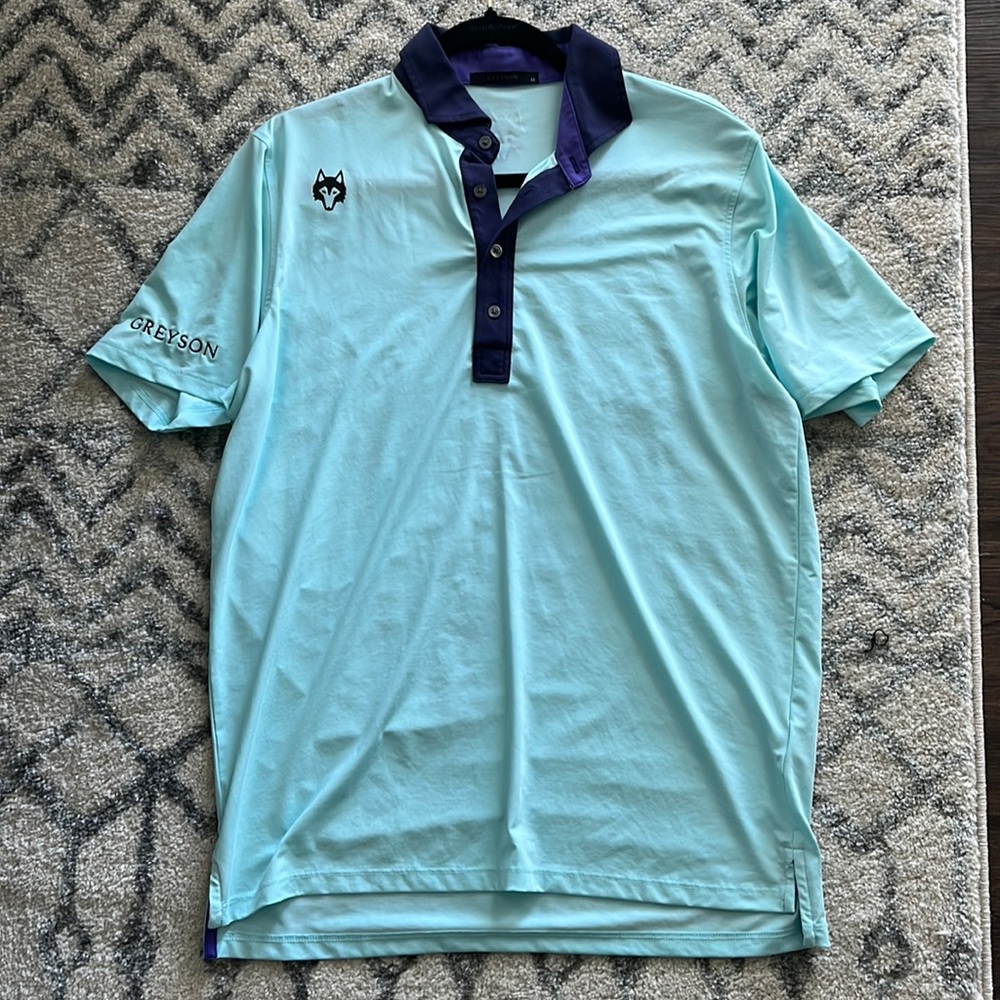 Tour issued Greyson golf polo (pga tour logos) (medium)